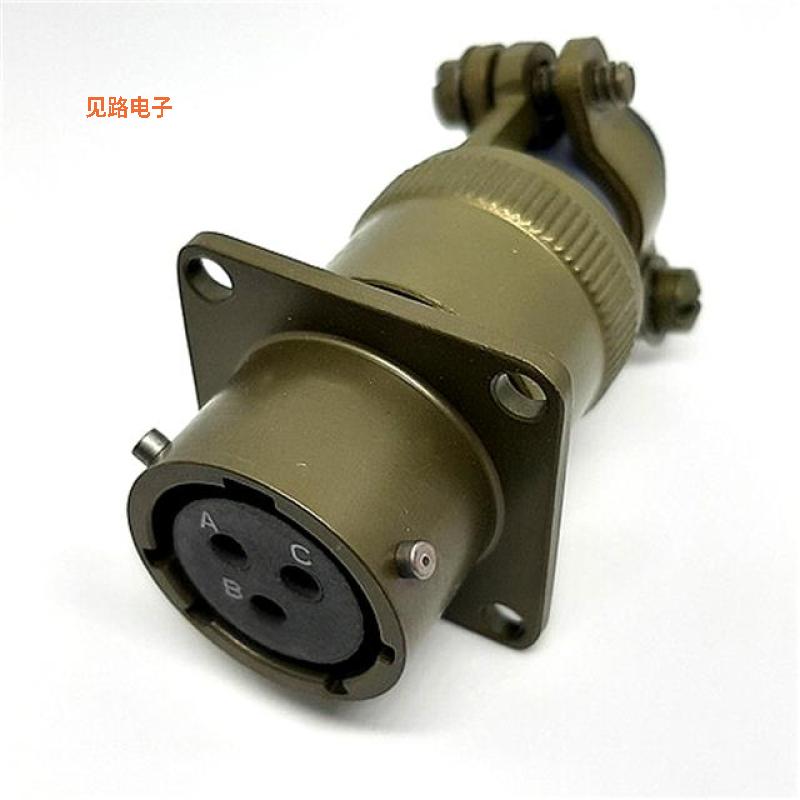 MSW00A12-3S -原装[WALL MOUNT RECEPTACLE插座，母型插口