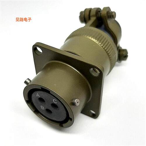 MSW00A12-3S-SR -原装[WALL MOUNT RECEPTACLE插座，母型插口