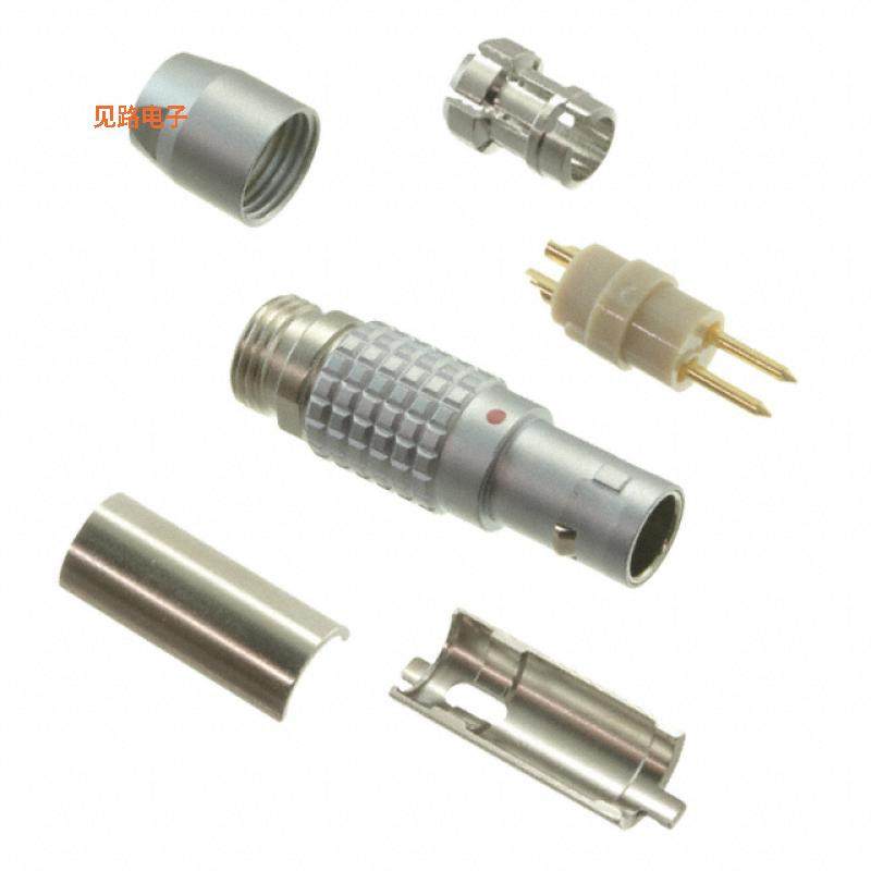 FGG.0B.302.CLAD56Z -[全新CONN PLUG MALE 2P GOLD SLDR CUP]