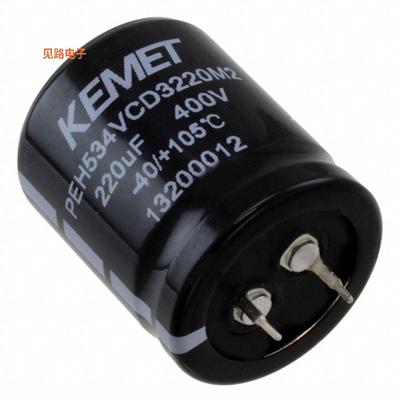 PEH534VCD3220M2 -原装[CAP ALUM 220UF 20% 400V SNAP TH220 F