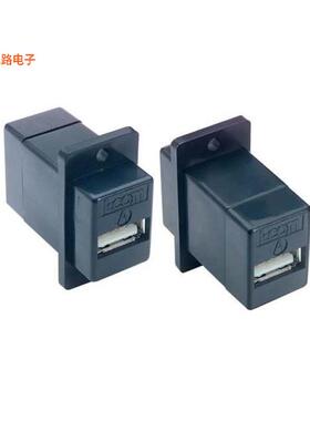 ECF504B-UAA -[全新CPLR PNL MNT USB A/A BLK]