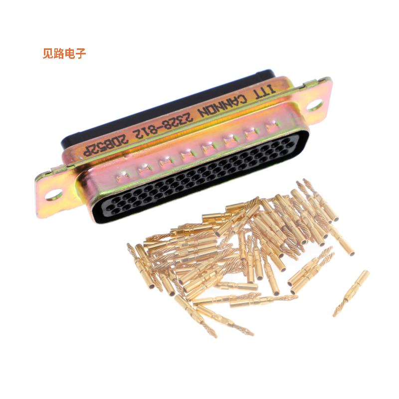 2DB52P -原装[CONN D-SUB PLG 52P PNL MNT CRIMPD-Sub，双密度