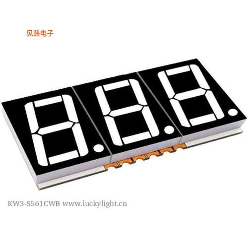 KW3-S561CWB -[全新0.56inch (14.2mm),White Triple D]
