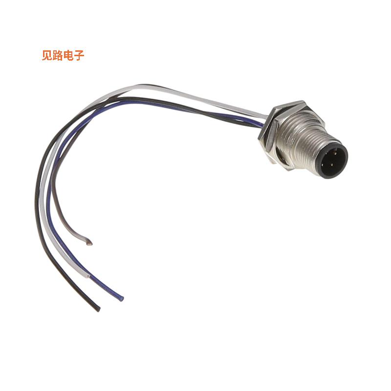 M12A-04PMMC-SF8C15 -[全新CONN PLUG MALE 4P WIR LEAD 0.49']