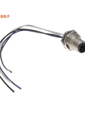 M12A-04PMMC-SF8C15 -[全新CONN PLUG MALE 4P WIR LEAD 0.49']