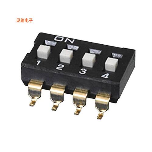 DS04-254-1-04BK-SMT -[全新SWITCH SLIDE DIP SPST 0.025A 24V]