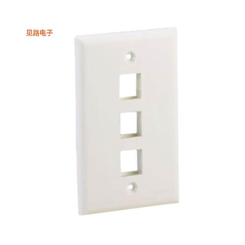 NK3FNEI -[全新FACEPLATE SNGL GANG 3PORT IVORY]