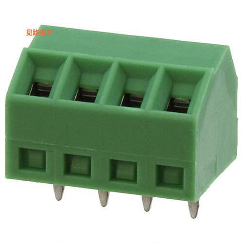 1751112 -[全新TERM BLOCK 4POS 55DEG 3.5MM PCB]