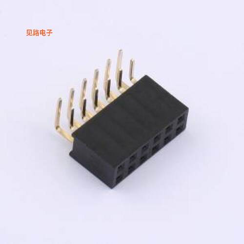X6521FR-2x06-C85D32 -[原装排母弯插,P=2.54mm