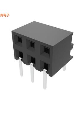 10131932-106ULF -原装[CONN RCPT 6P 0.079 GOLD PCB R/A插座