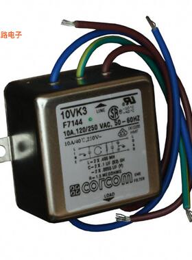 10VK3 -原装[LINE FILTER 250VAC 10A CHASS MNT单相