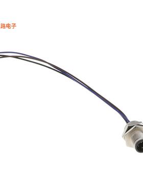 M12A-03PMMC-SH8B15 -[全新CONN PLUG MALE 3P WIR LEAD 0.49']