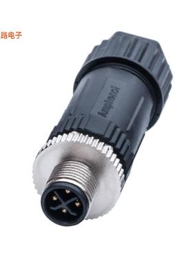 M12S-04BMMB-SL7002 -[全新CONN PLUG MALE 4POS GOLD SCREW]