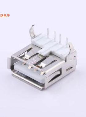U-USBAR04P-F002 -[K脚 白胶 铜壳插件USB