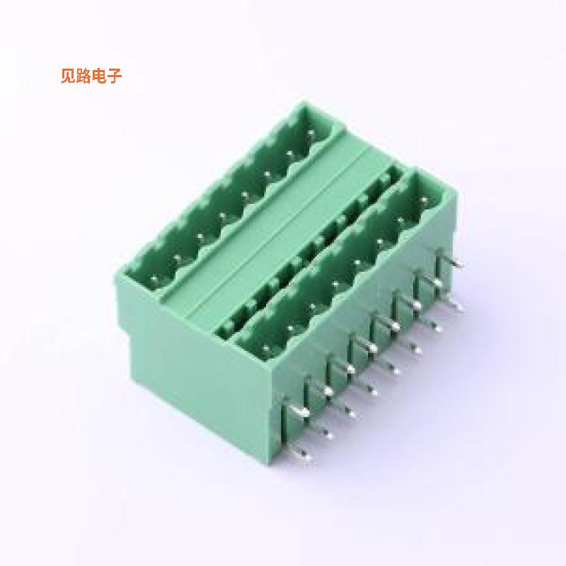 KF2EDGRH-5.0-2*8P -[原装插拔式接线弯插,P=5mm