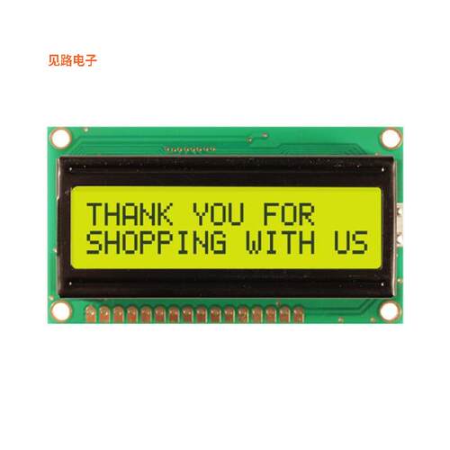 NHD-0216HZ-FL-YBW-C -[全新LCD MOD 32DIG 16X2 TRANS YLW/GRN]