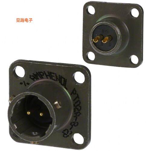 PT02A-8-2P -[全新CONN RCPT MALE 2P GOLD SLDR CUP]