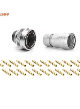 RT061823PNH03SS-K -[全新CONN PLUG MALE 23POS GOLD CRIMP]