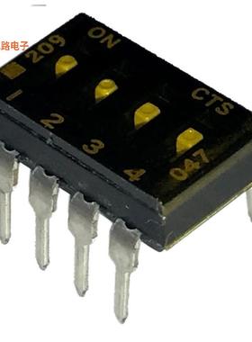 209-4LPST -原装[SWITCH SLIDE DIP SPST 0.1A 20VSPST