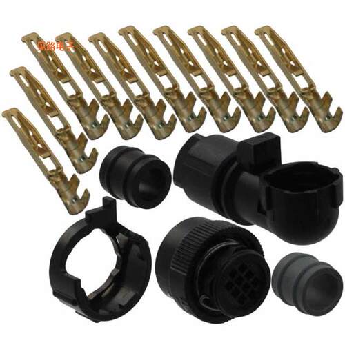 JN2FS10SLK-R -[全新CONN PLUG FMALE 10POS GOLD CRIMP]