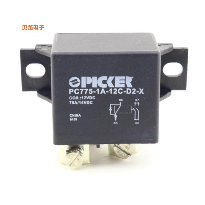 PC775-1A-12C-D2-X -原装[RELAY AUTOMOTIVE SPST 75A 12V无锁存