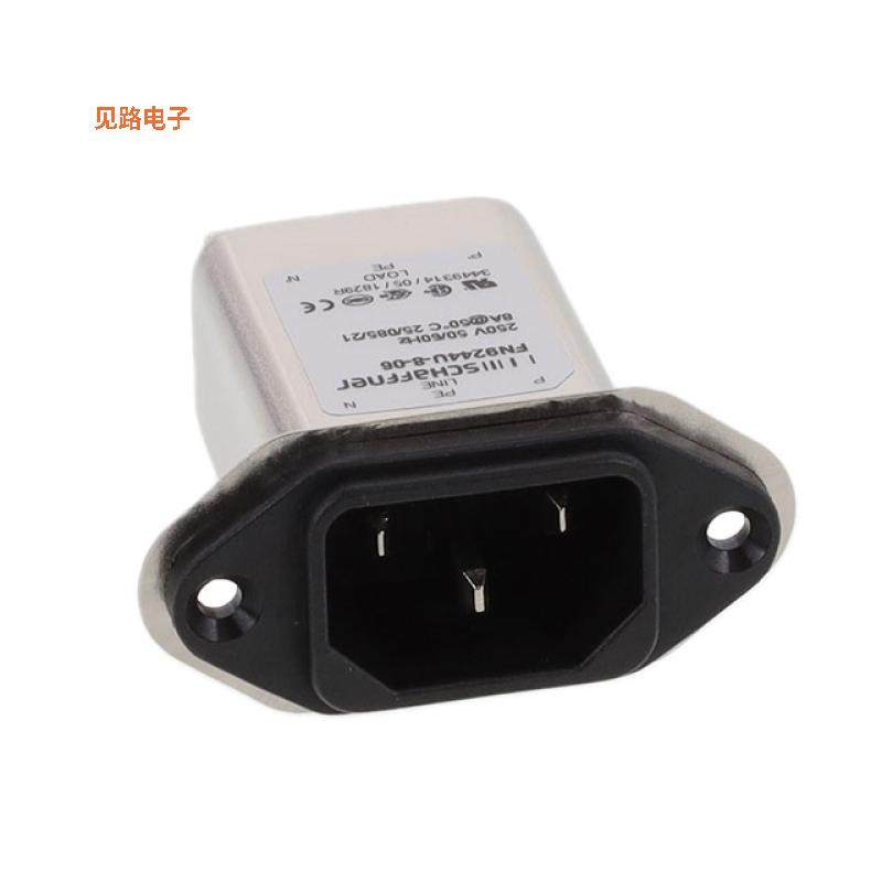 FN9244U-8-06 -[全新PWR ENT RCPT IEC320-C14 PANEL QC]