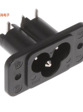 6160.0002 -原装[PWR ENT RCPT IEC320-C6 PNL SLDRIEC 320-C6