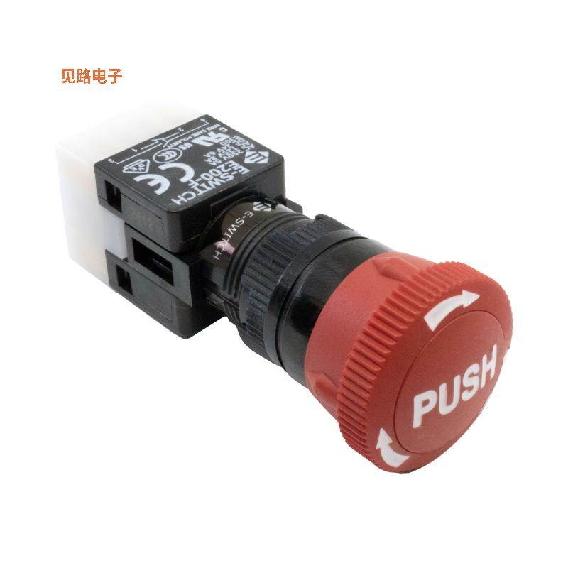 E200-R22-C10R -[全新ESTOP,DPDT,8A,5A AC / 6A,200MA D]