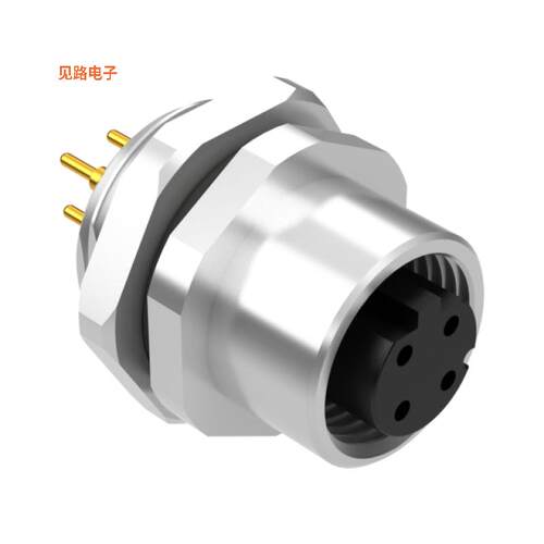 54-00371 -[全新M12 D-CODE 4POS RCPT PANEL MOUNT]