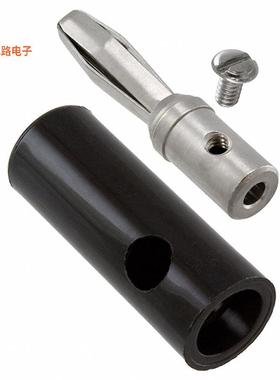 108-1703-101 -原装[CONN BANANA PLUG SLDRLESS BLACK香蕉插头