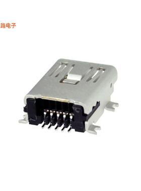 UJ2-MBH-4-SMT-TR -[全新CONN RCPT USB2.0 MINI B SMD R/A]