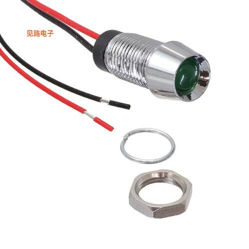 FL1M-8CW-4-G12V -[全新 PNL IND GREEN WIRE LEADS]