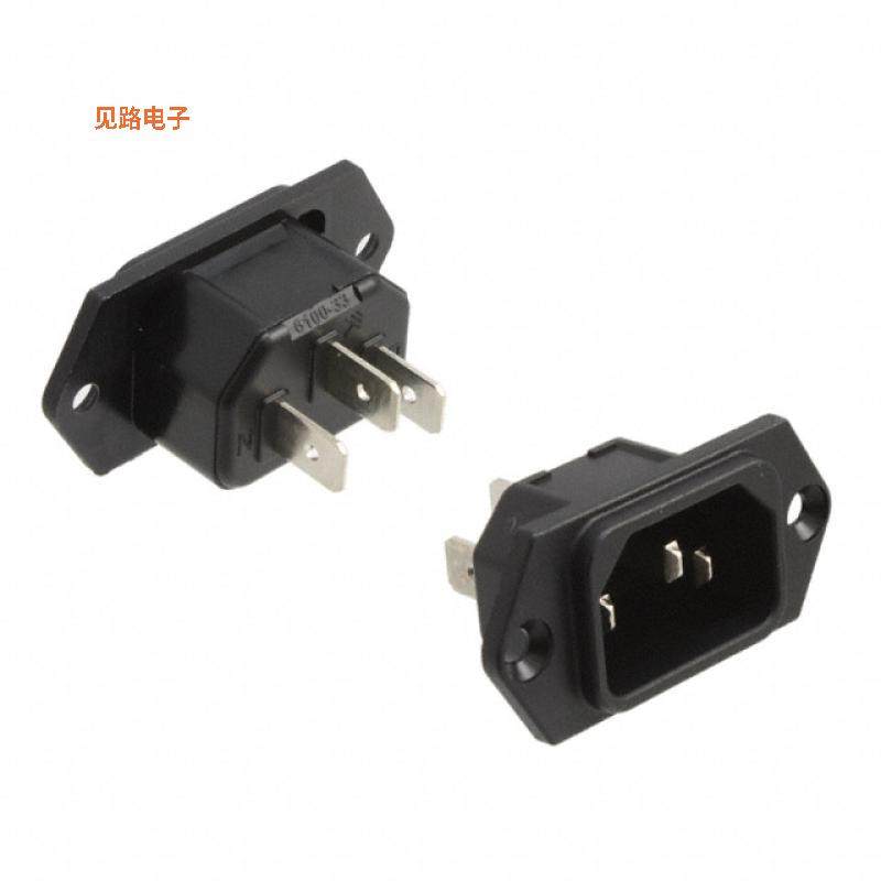 6100.3300 -原装[PWR ENT RCPT IEC320-C14 PANEL QCIEC 320-C14