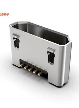 USB3190-GF-C -[全新MICRO B SKT VERT MID MOUNT H=3.9]