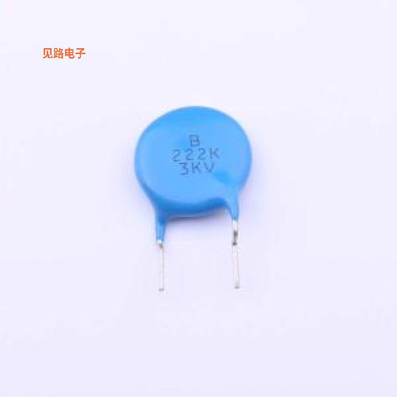 CK45-B3FD222KYNNA -[原装直插瓷片电容插件,P=7.5mm