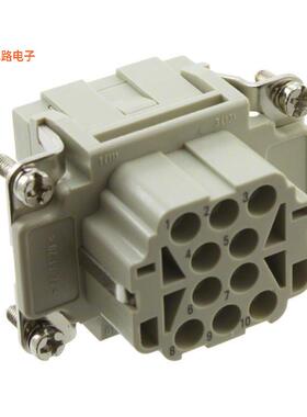 09320103101 -原装[INSERT FEMALE 10POS+1GND CRIMP无触头嵌件