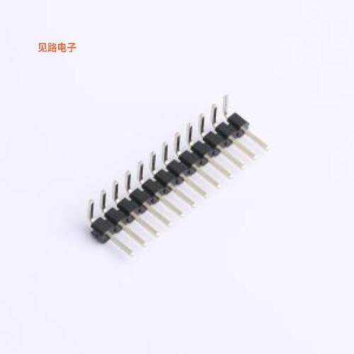 DS1025-02-1x12P8BR1-B -[全金B级，黑胶弯插,P=2mm排针