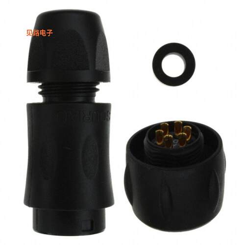 UTS6JC10E6P -[全新CONN PLUG MALE 6P GOLD SLDR CUP]