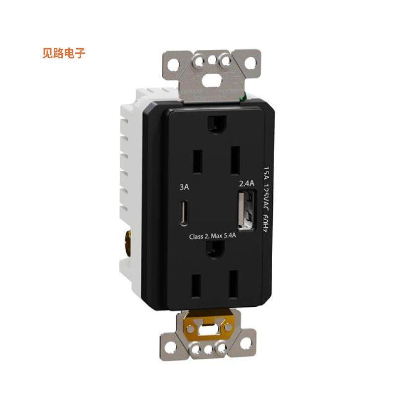 SQR55153BK -[全新USB A/C 5.4A CHARGR TR DUPLX 15A]