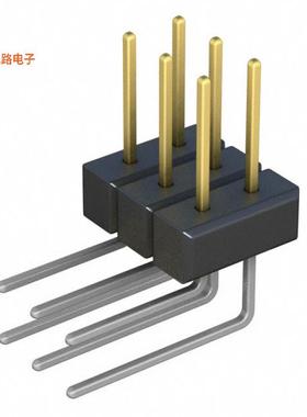 PBC03DBBN -原装[CONN HEADER R/A 6POS 2.54MM针座，分离式