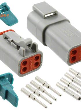 AT4PS-CKIT -原装[CONN PLUG&RCPT 4P CRIMP 16-18AWG插头和插座