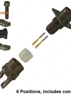 MS3120F10-6S -[全新CONN RCPT FMALE 6POS GOLD CRIMP]