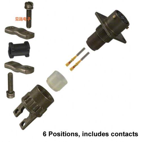 MS3120F10-6S -[全新CONN RCPT FMALE 6POS GOLD CRIMP]