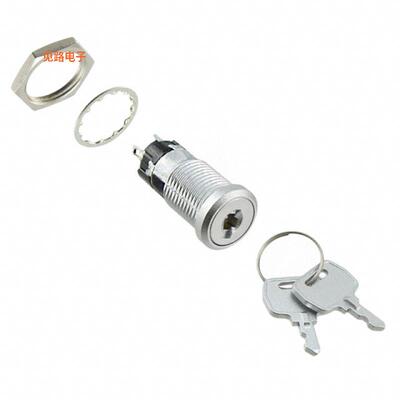 SK12ADW01-007/UL -[全新SWITCH KEYLOCK 2POS SPDT 3A 125V]