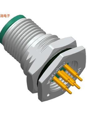 M12D-04PMMP-SF8001 -[全新CONN PLUG MALE 4POS GOLD SOLDER]