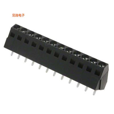 1-1546074-2 -[全新TERM BLK 12POS 35DEG 5.08MM PCB]