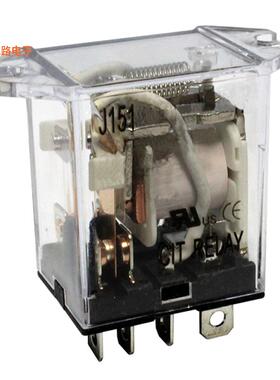 J1512CF48VDC.9 -原装[RELAY GEN PURPOSE DPDT 20A 48V底座安装