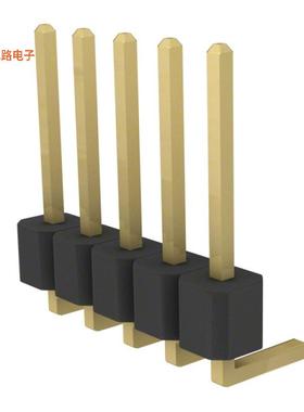 PRPC005SGAN-M71RC -[全新CONN HEADER R/A 5POS 2.54MM]