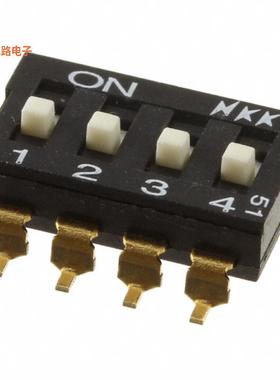 JS0208AP4-R -原装[SWITCH SLIDE DIP SPST 0.025A 24VSPST