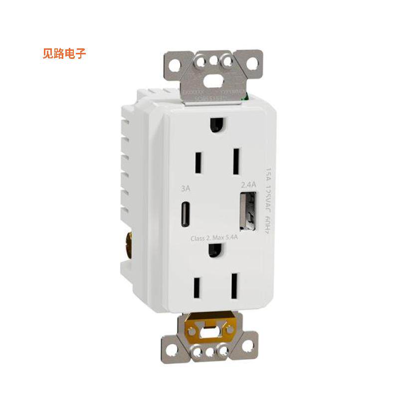 SQR55153WH -[全新USB A/C 5.4A CHARGR TR DUPLX 15A]